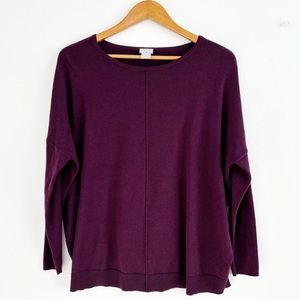Chico's Plum Crewneck Sweater
